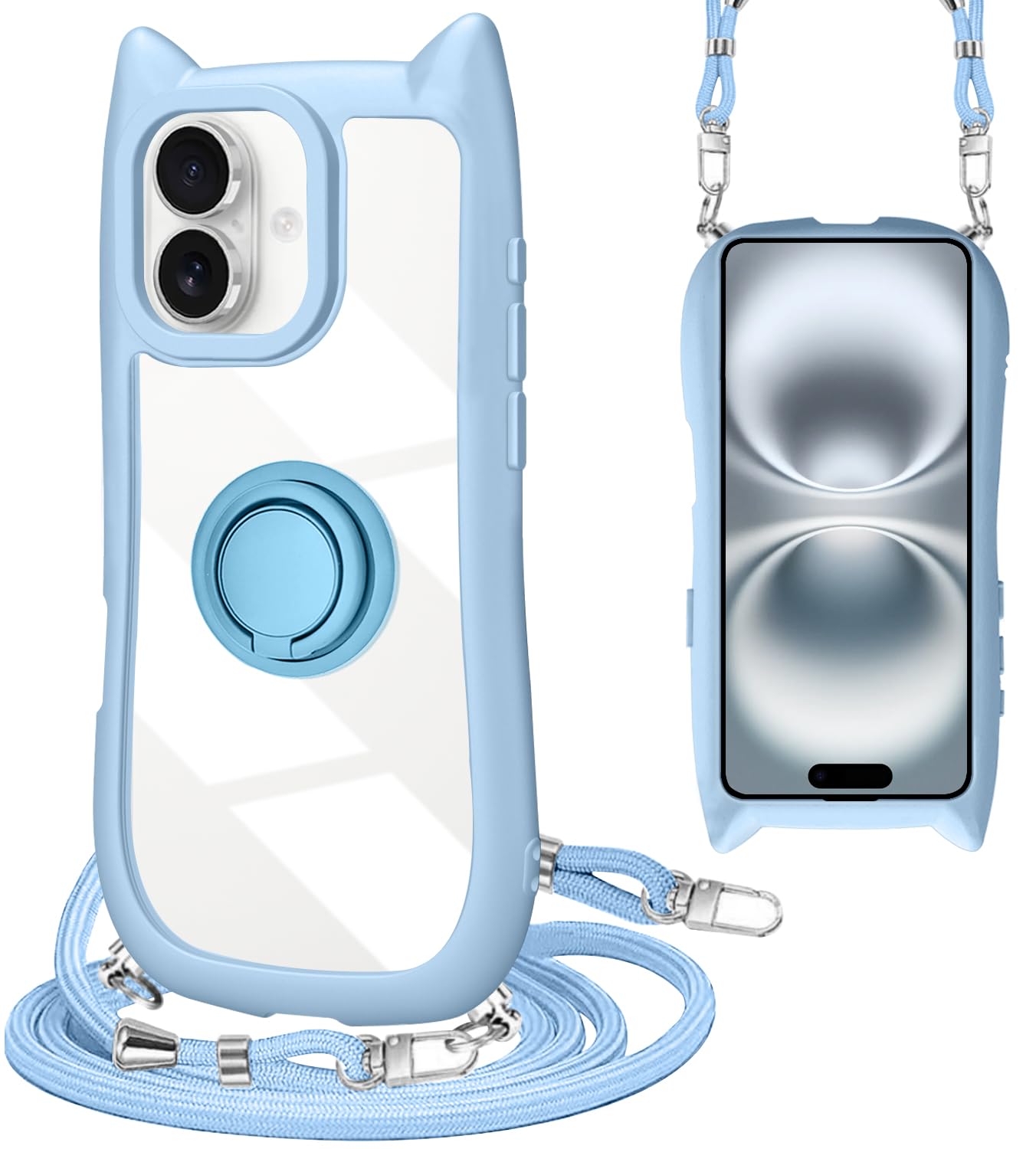 Amazon.co.jp: ZHIYIJIA iPhone 16 専用 ケース ショルダー クリア