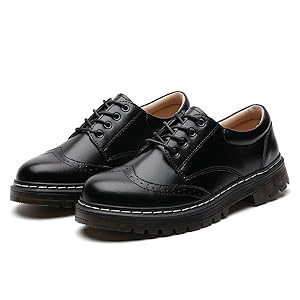 ローファー・オックスフォード HEREU Women Laced up Shoes WFSIHE 46556 BLACK Black Amazon.com | IUY Oxford Shoes for Women All Black Womens