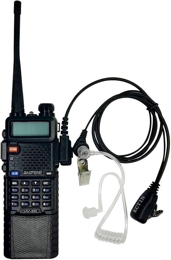 Pack de 2 micro gorge casque HQRP PTT pour Baofeng BF-888, BF-888S, BF