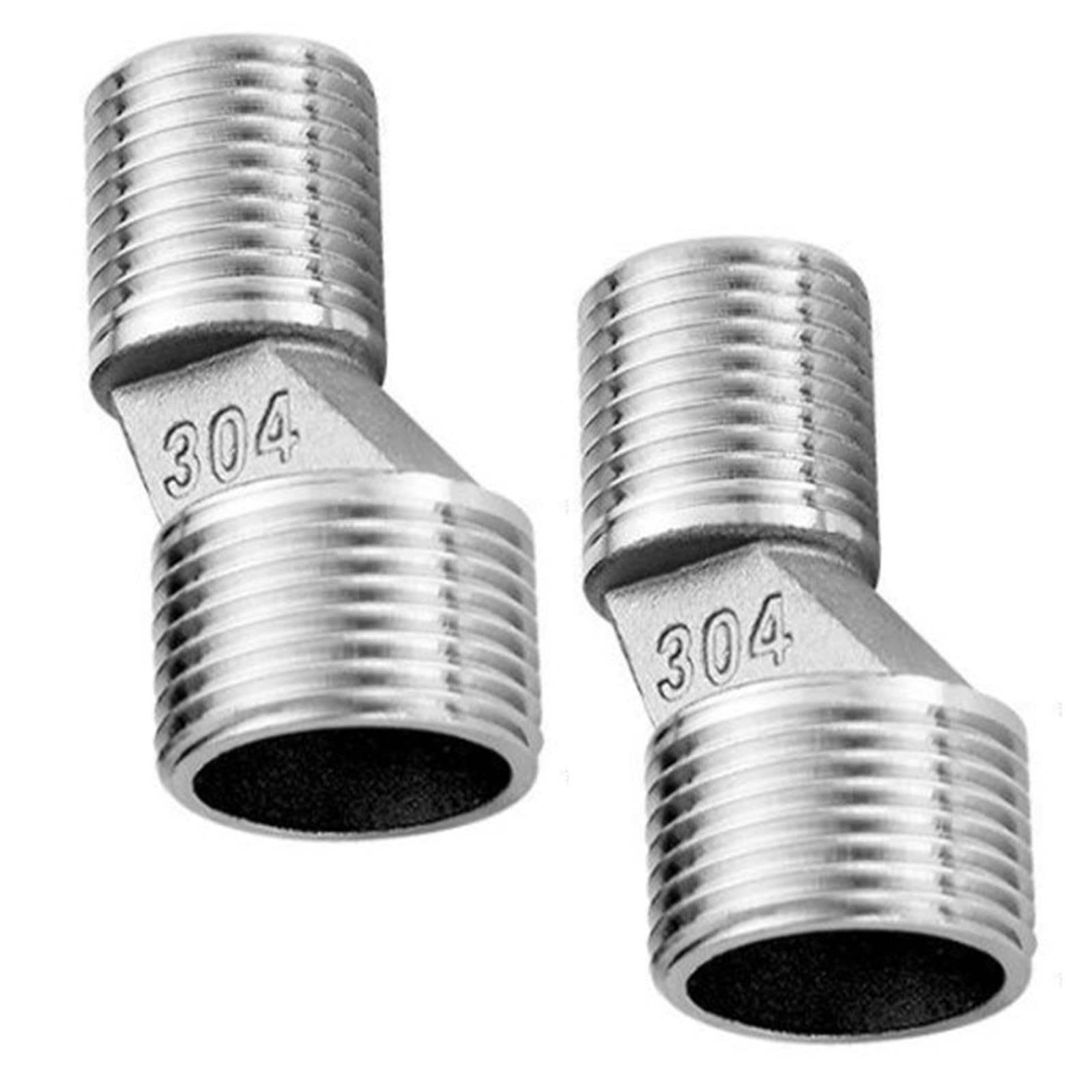 Ywluuoo Multicolor Of 2 Steel Eccentric Connection Pieces Wall Faucet Connectors Plumbing Adapters Faucet Extension Adapters Set Steel Adapter