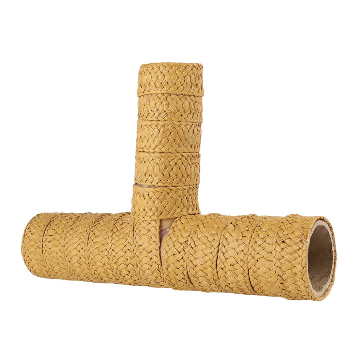 Happyyami Hamster Tunnel Tiny Tube Pet Nest Weaved Grass House Natural Grass Tunnel Animal Activity Center