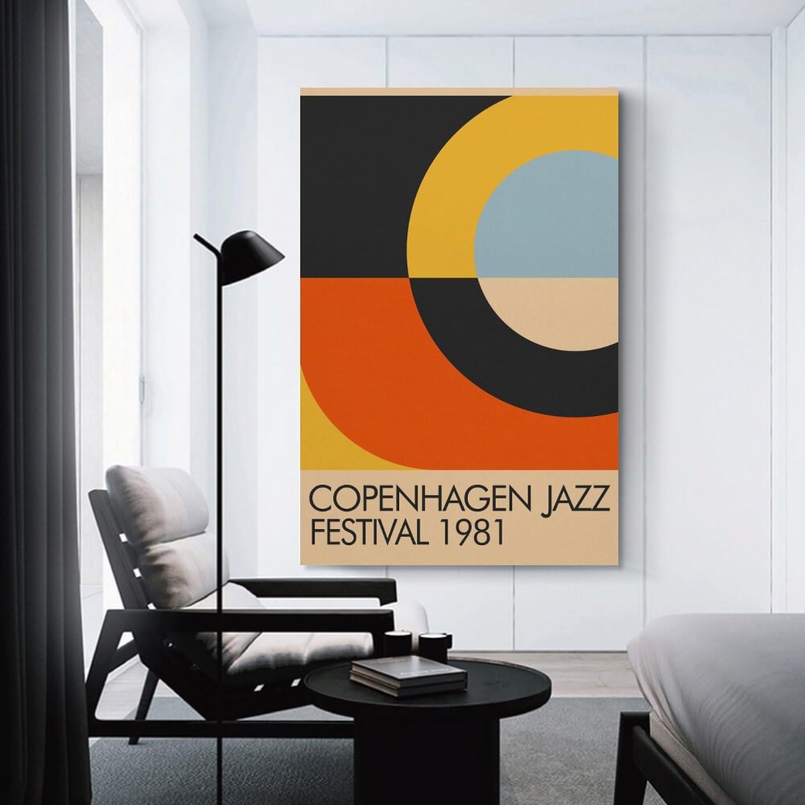 Junmoney Copenhagen Jazz Festival 1981 Wall Art Print, 20x30inch(50x75cm), for Lounge Decor, Bedroom Walls Or Flats, Decorative Artwork for Empty Walls