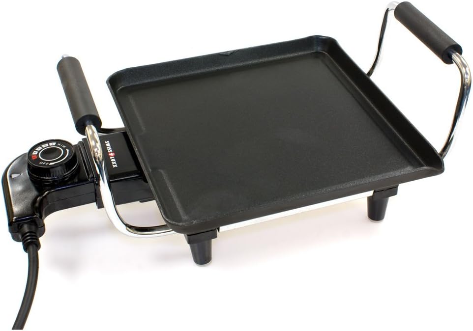 Swiss Lux Low Wattage Grill Teppanyaki Hot Plate 4107