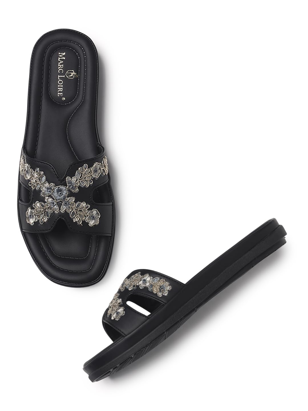marc loire Women's Stylish Ethinic Flats Sandal | Lightwieght and Comfortable Padded Sole Flat for Daily & Casual Wear-picture-42