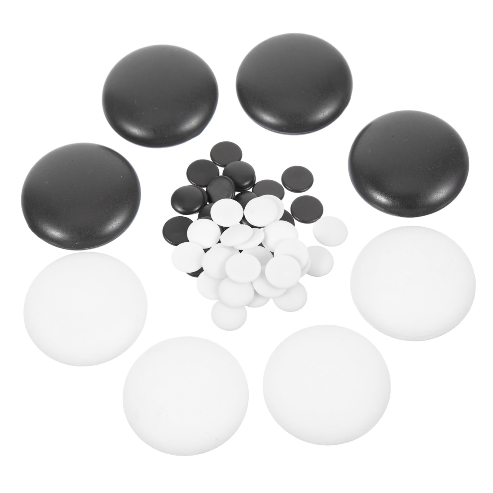 Mipcase Set Da Gioco Go 360 Pezzi Pietre in Resina Resistenti e Lisce Per Ragazzo Ragazza e Adulti, Accessori Per Gioco Da Tavolo Strategico, Stimolazione Mentale e Divertimento Educativo