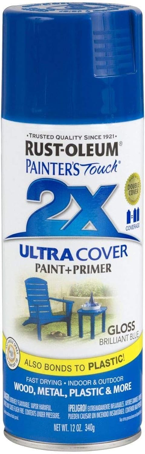 Rust-OleumPainter's Touch 2X Ultra Cover Paint and Primer 340 g, Gloss Brilliant Blue