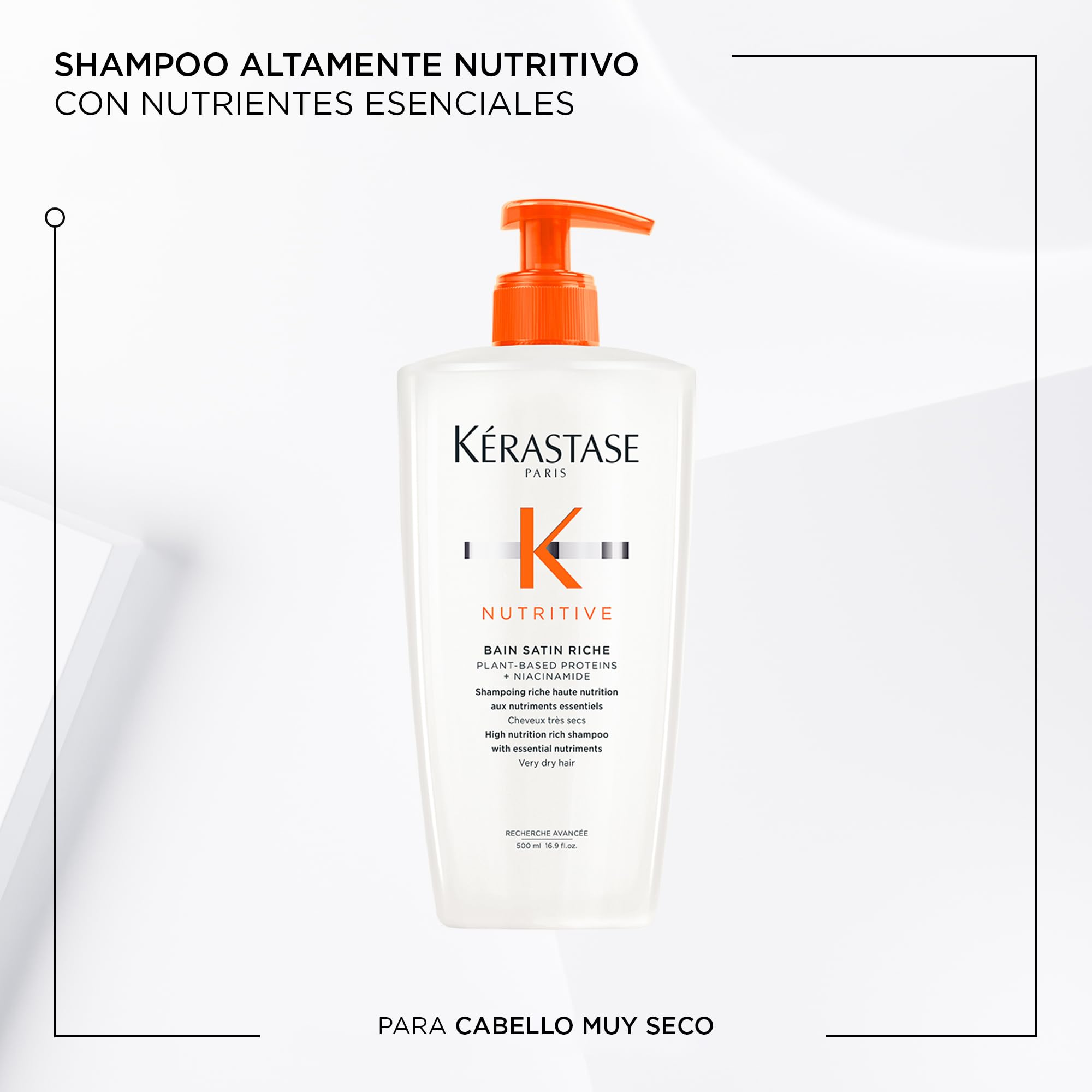 Kérastase Nutritive, Gentle Hydrating Shampoo for Dry Hair Nourishing Protein Formula with Niacinamide, Moisturises - Image 2