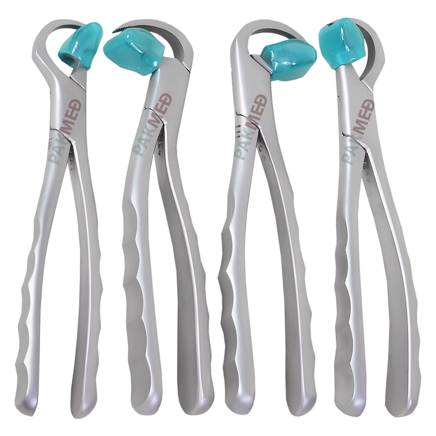 4 Pcs New Advanced Dental Molar Atraumatic Extraction Forceps (Multipurpose Teeth/Tooth Extracting Forceps) Premium Quality Standard Series by (PAKMED)