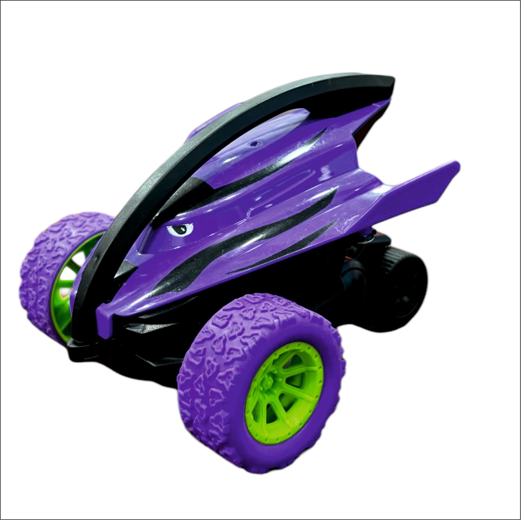 Monster Shark Truck - Friction Powered 360 Degree Stunt Truck - Gift for Kids, Boys, Girls (Purple)
