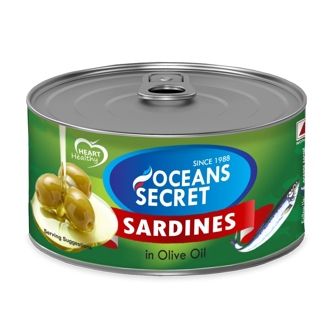 Oceans Secret Canned Sardines in Olive Oil 180g (Pack of