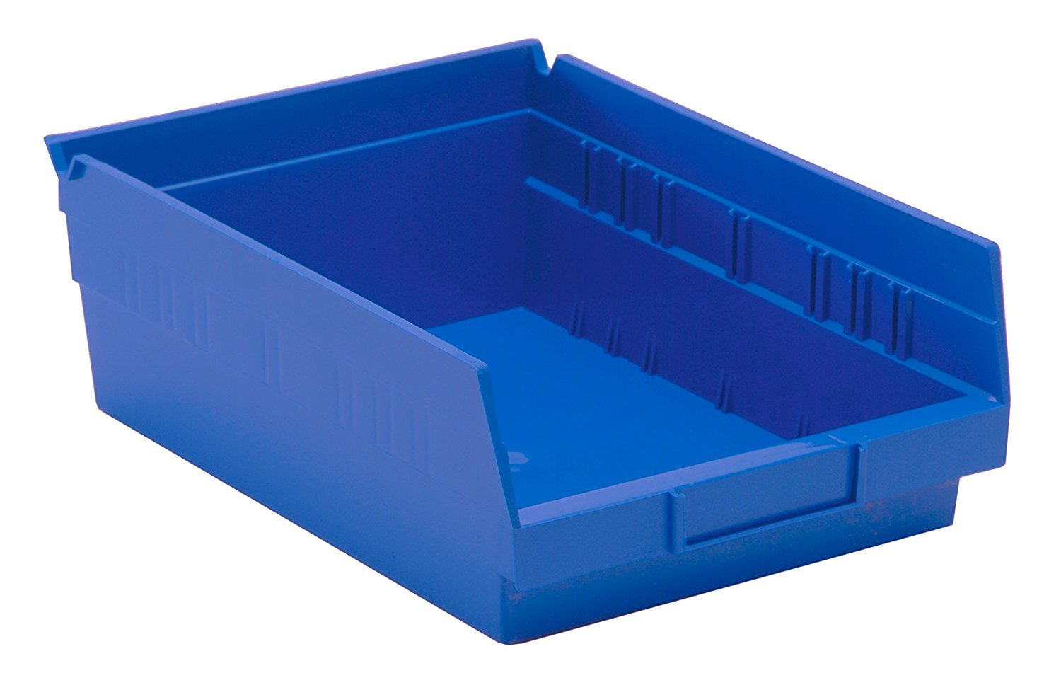 QUANTUM STORAGE SYSTEMSK-QSB107BL-8 8-Pack Plastic Shelf Bin Storage Containers, 11-5/8" x 8-3/8" x 4", Blue