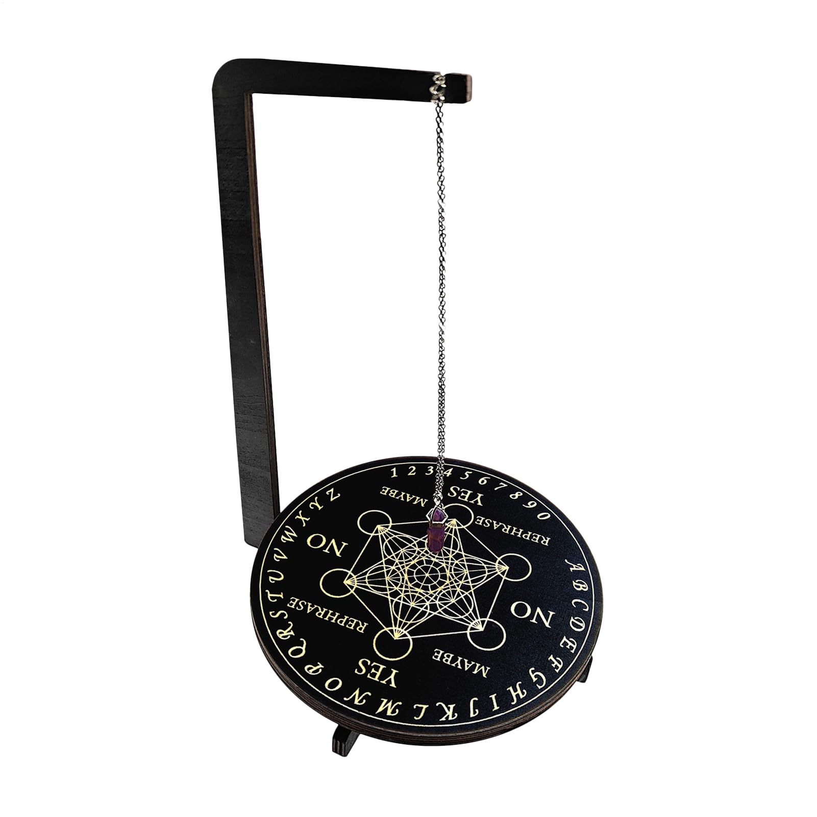 Pendulum Board Per Divinazione | Tavola Altare In Legno Per Pendolo,Strumento Rituale Fatto A Mano Per Lavoro Energetico Spirituale E Meditazione Verticale