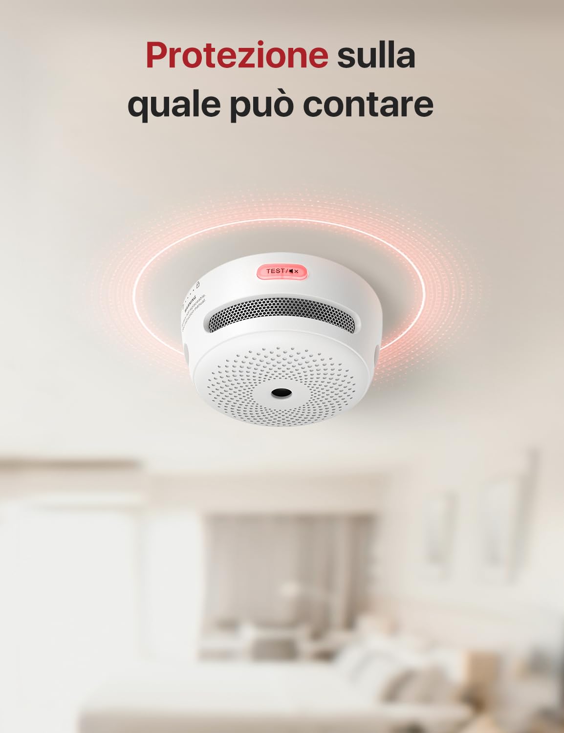 X-Sense Mini-Rilevatore di Fumo con 10 Anni di Autonomia (non Wi-Fi), Rilevatore di Fumo Certificato e EN 14604, Rilevatore di Incendio con Sensore Fotoelettrico, XS01, Confezione Da 3