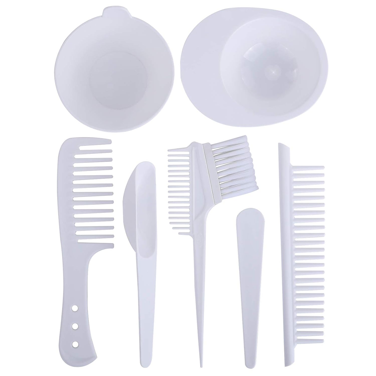 7PCS Hair Dye Tool Kit Anself Hair Dye Color Comb and Bowl