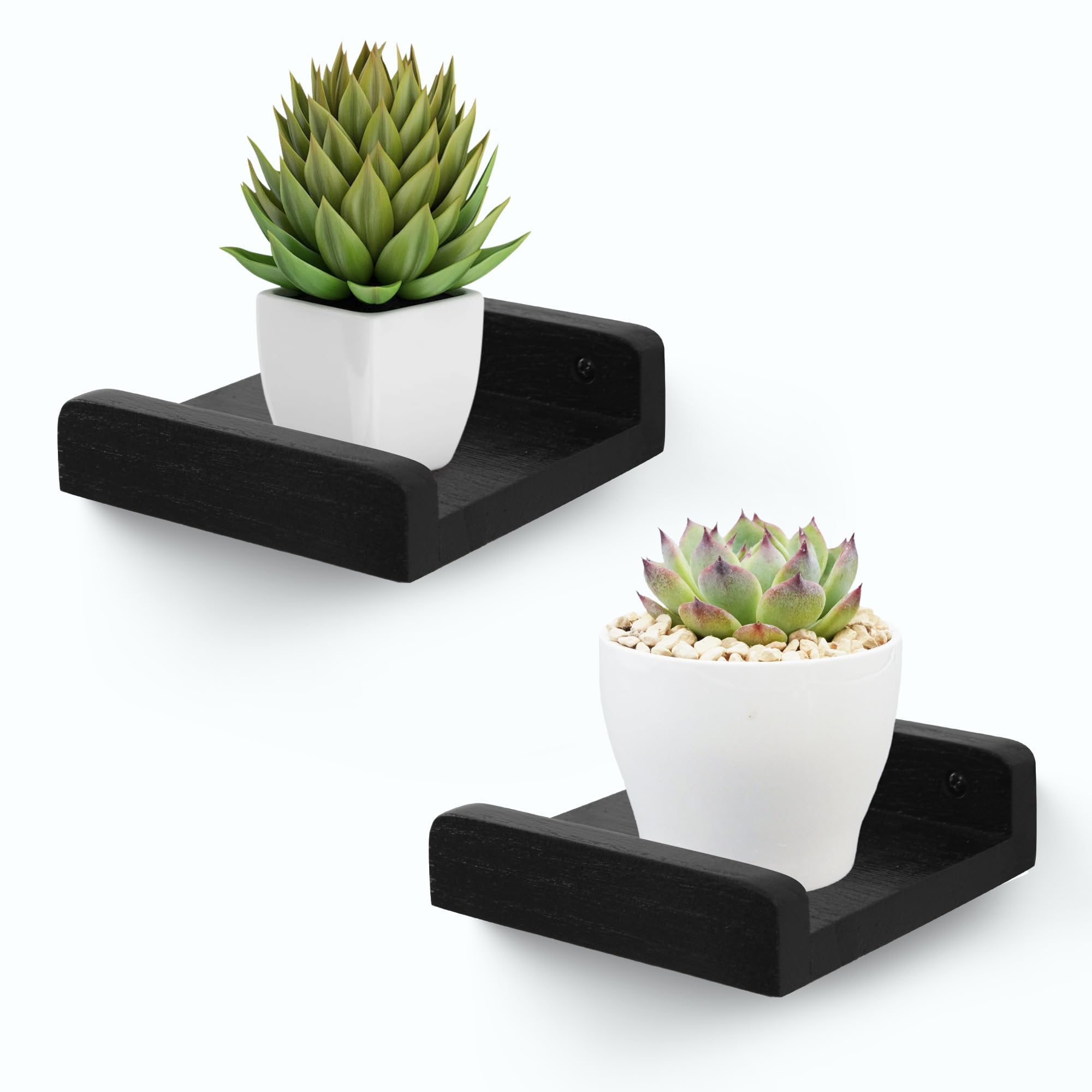Small Wall Shelf,Small Floating Shelves for Wall,Mini Plants Shelf Wood