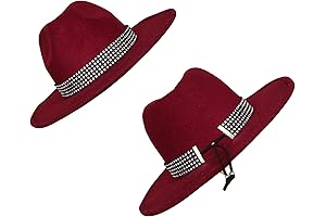 Rhinestone Silver and Black Color Fedora Hat Band