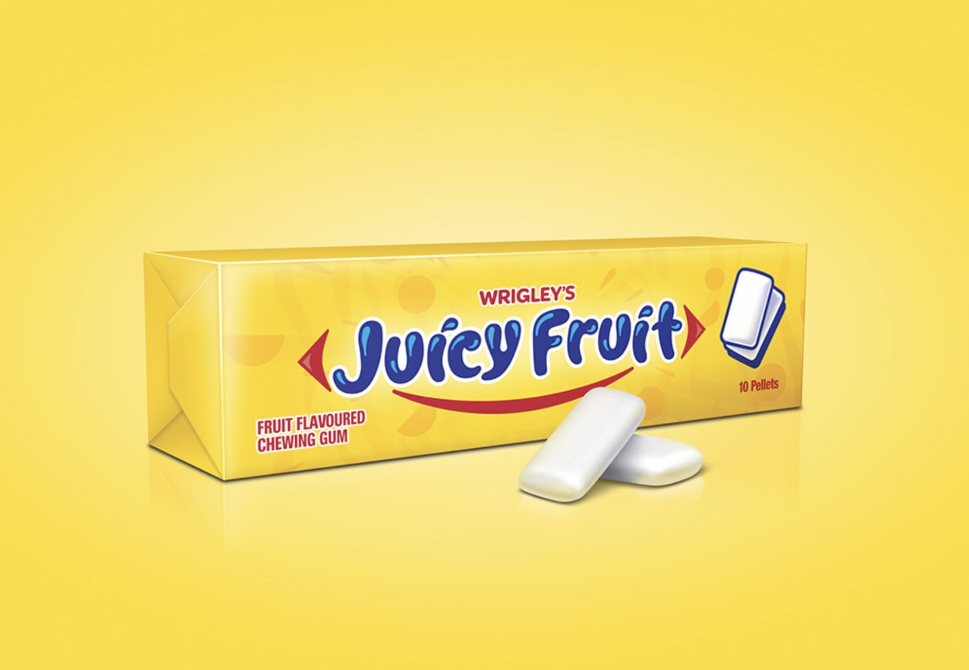 WRIGLEYS Juicy Fruit Kagummi- Juicy Fruit Kaugummi-Pellets - 30x12g