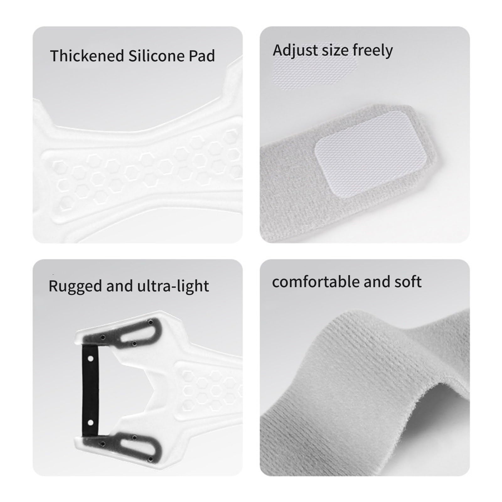 Sangle de tendon rotulienne en silicone flexible pour course à pied et basket-ball