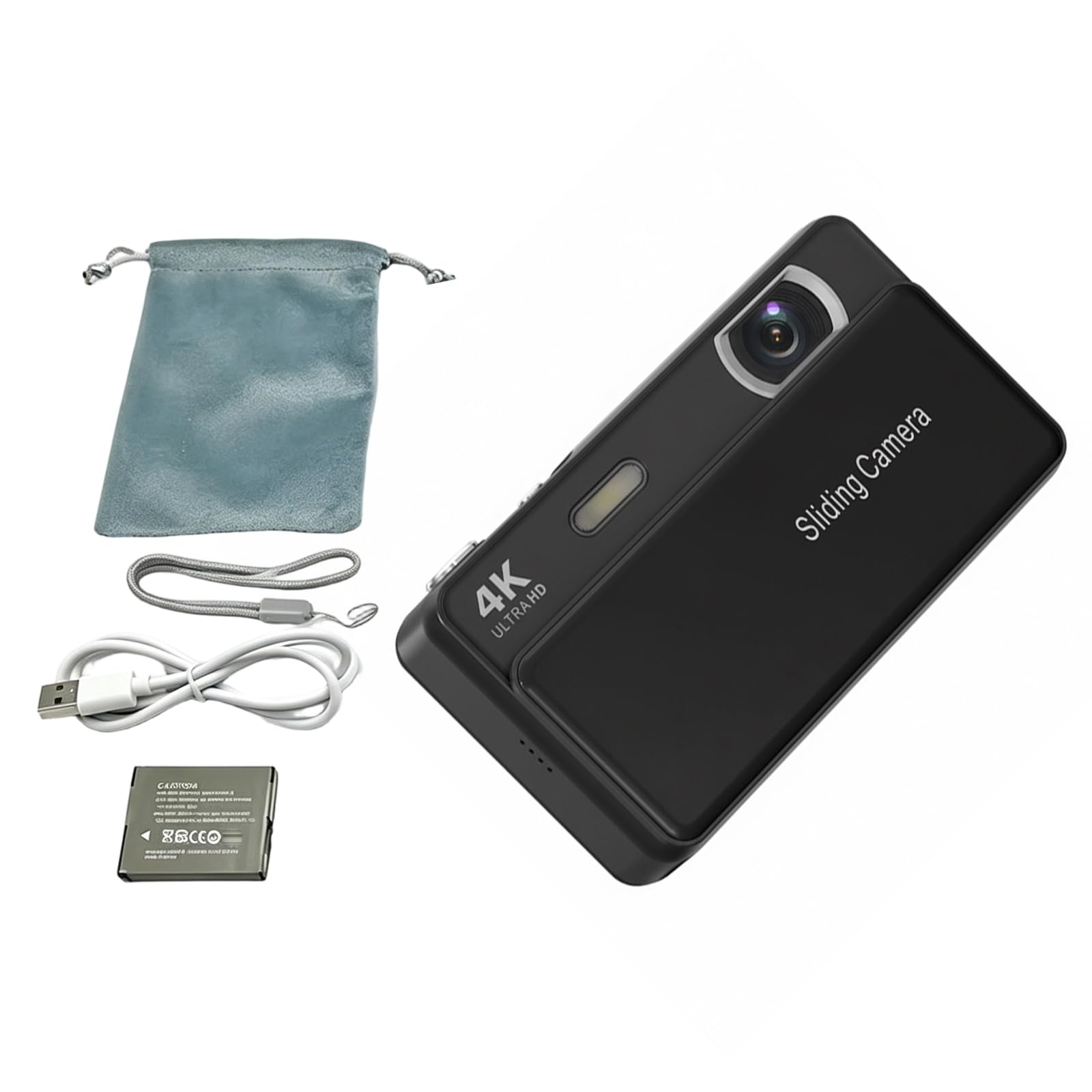 Risoluzione 4K Fotocamera Digitale con Zoom Ottica 16X e Slide Cover Design per Immagini 4K Fotocamera Da Viaggio Full Resolution