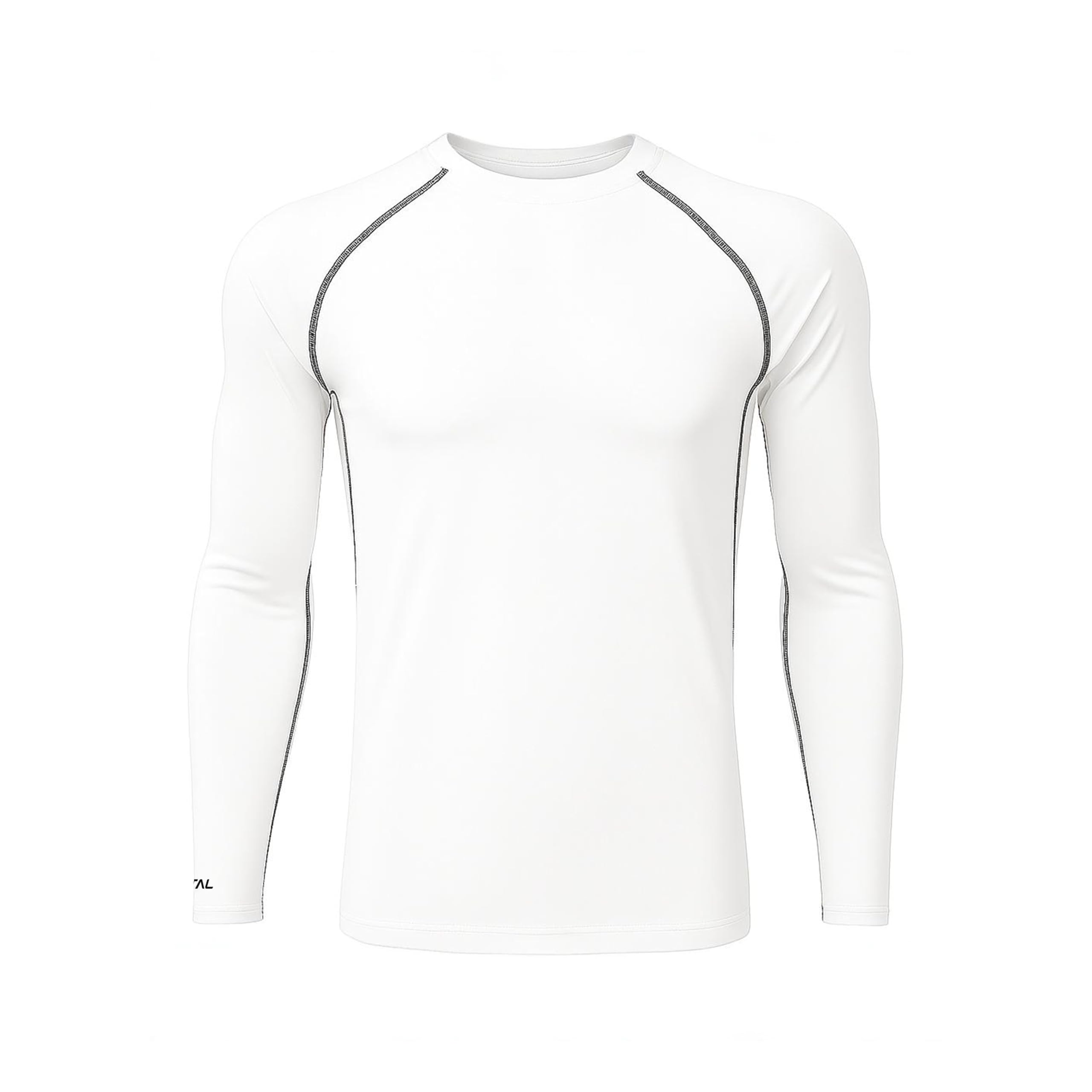 total sports & fitness Total Trainerplus Inner T-Shirt for Men Full Sleeves | Compression Fit Dry Stretchable Gym Shirt | Workout Nylon Sportswear Top White XS-picture-31