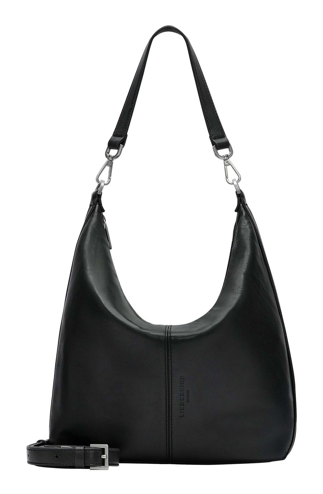 Liebeskind Berlin Damen-Umhängetasche „Paris M“ I Hobo Bag Damen aus Leder mit Schulter- und Crossbody-Riemen I Schultertasche, Hauptfach mit Reißverschluss, 2 Innenfächer I Shoulder Bag