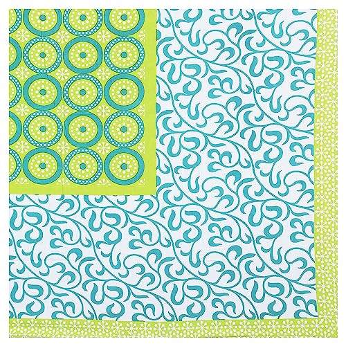 Image of RajasthaniKart Pure 100% Cotton Double Bed Sheet with 2 Pillow Covers (Bedsheet for Double Bed Cotton, Green, 5279)