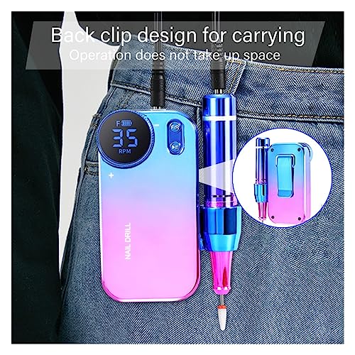 Taladro portátil para uñas acrílicas con batería recargable integrada 6