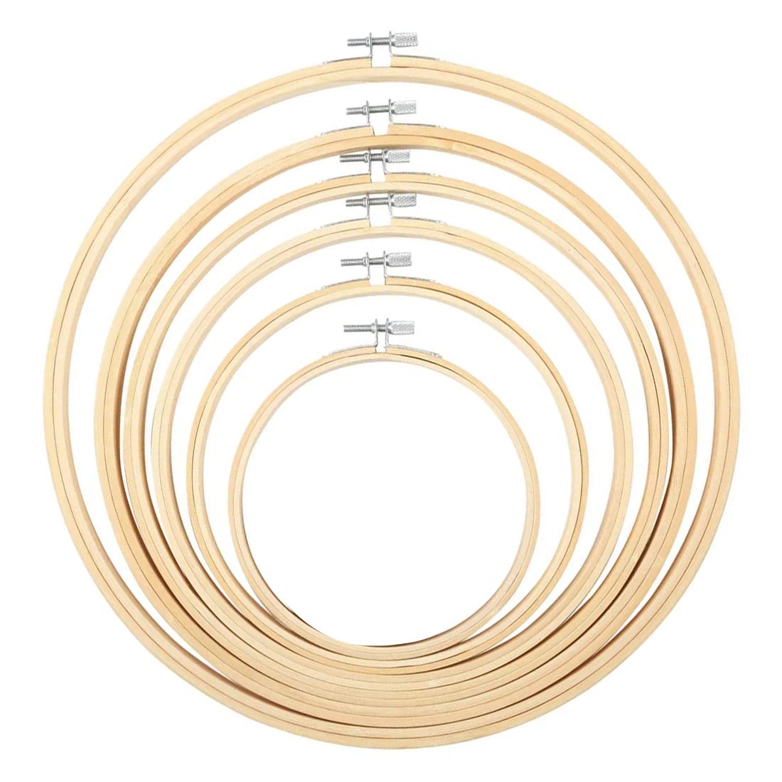 XPEX 6 pcs telaio ricamo,ricamo,cerchio per ricamo,telaio per ricamo,telaio,telaio da ricamo,cerchio ricamo,Senza sbavature, liscio e leggero, adatto per ricamo, ricamo