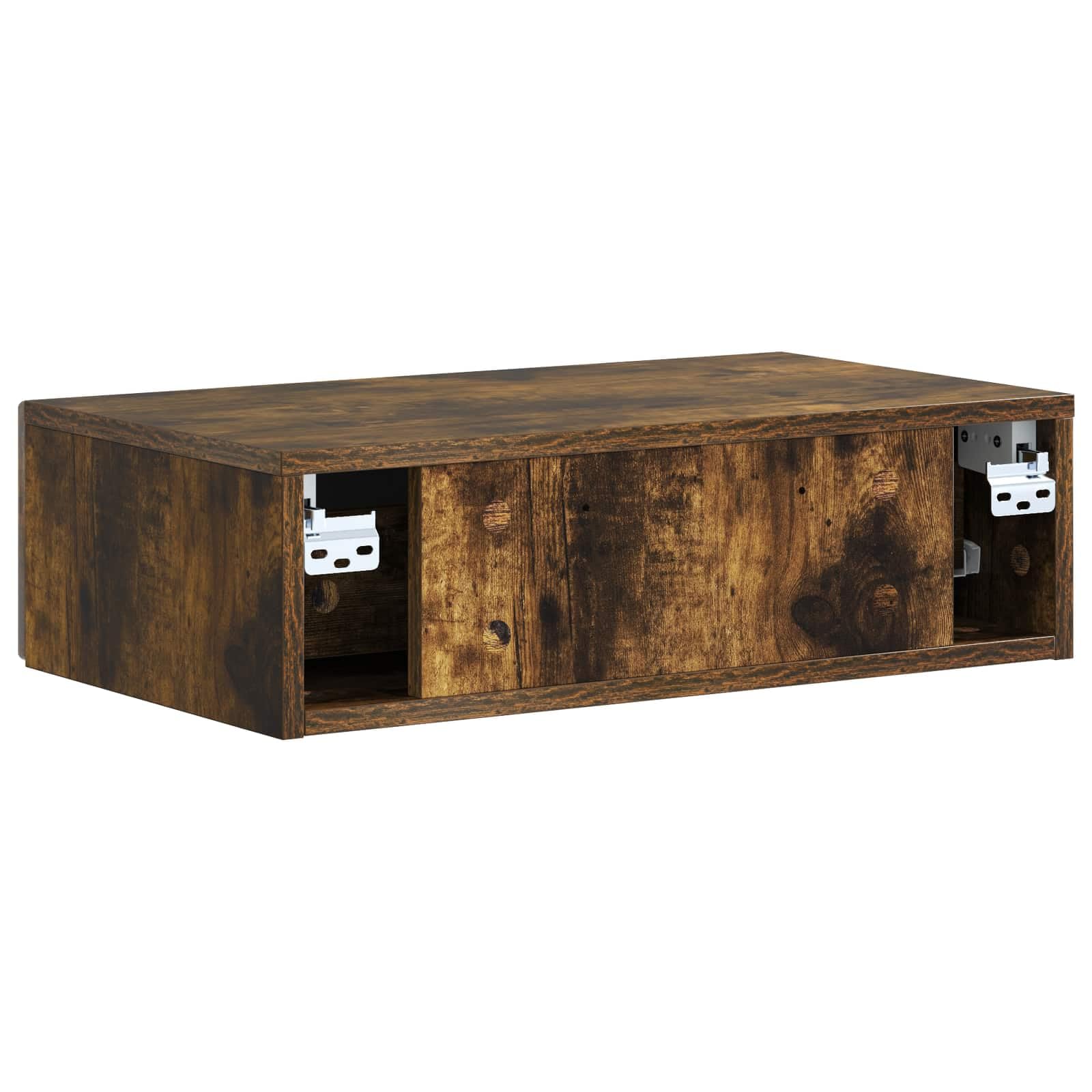 Wandtisch, 59 cm, mit Schublade, Holz | Kompaktes Design, Griffe aus Metall, Aufbewahrung der Küche, Pflege mit feuchtem Tuch