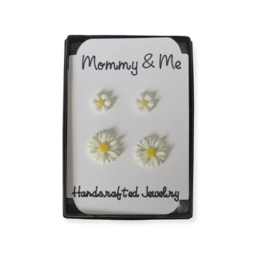 Daisy Studs, Mommy & Me Stud Earrings, Mother and Daughter Daisy Earrings, Spring Earrings, Matching Daisy Earrings, Mom Daughter Jewelry