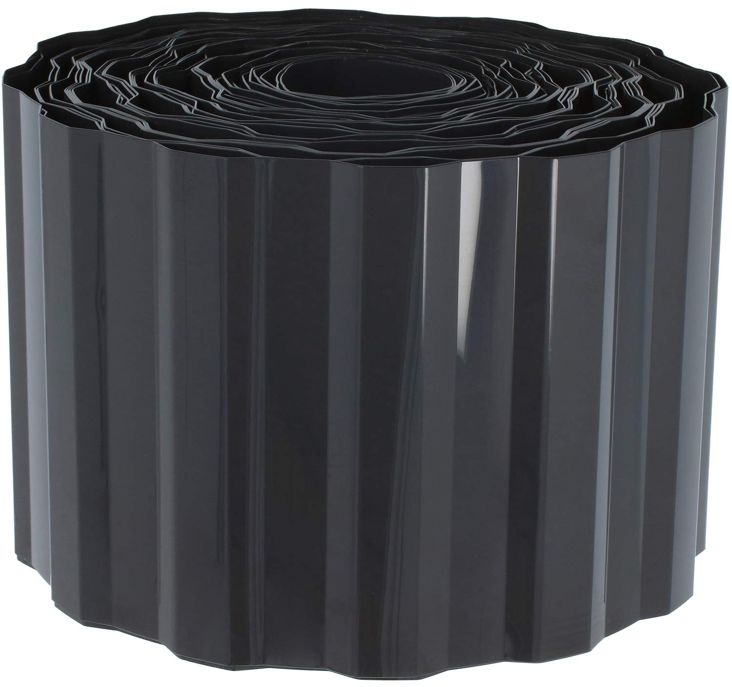 com-four® Plastic lawn edging - bed edging for lawns, flower beds or as a mowing edge - length individually adjustable - 10 x 900 cm