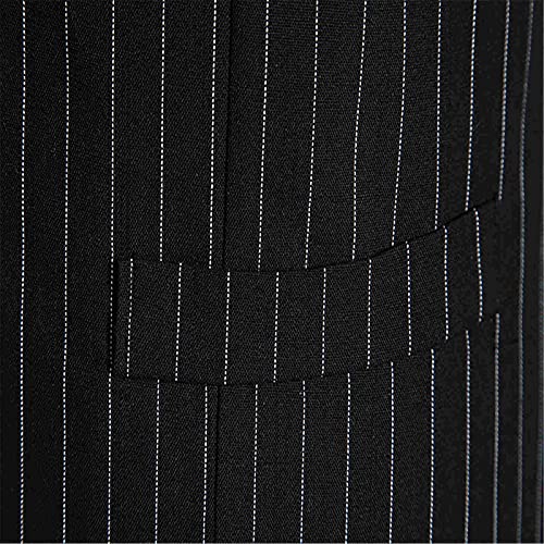 Black Suit Vest Men Stretch Fit Men's Vest And Striped Suit Autumn Retro Winter Single-Breasted Casual Men's Tank Tops Xx-Large 0Afnxetu3 Generic #TOP4