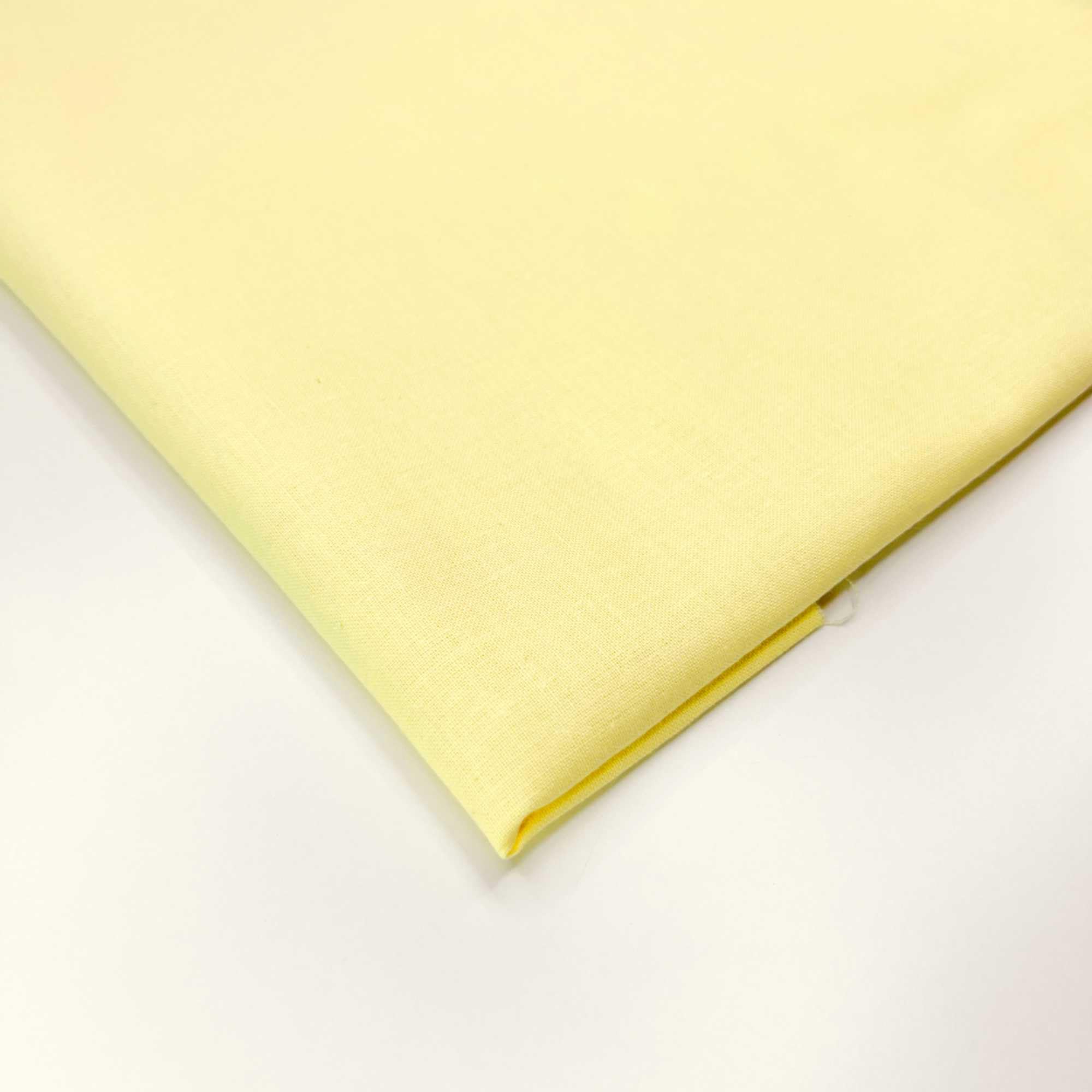 Plain Extra Wide Lemon 100% Cotton Craft Sheeting Quilting Lining Draping Bunting Woven Dress Fabric Material | 60" – 150 cm Wide | per Metre