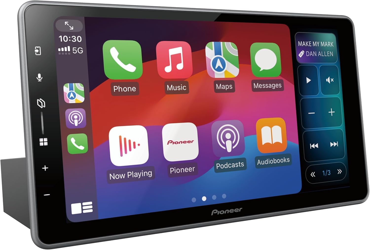 Pioneer SPH-DA97DAN-UNI2-2DIN Media Center, 9.0" Capacitive Touch Screen, with Wi-Fi, Bluetooth, Apple CarPlay, Android Auto and DAB+, with DAB Antenna