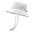 woogwin Waterproof Bucket Rain Hat with Chin Strap Quick Dry Packable Boonie Sun Hat Safari Hat UV Protection(White)