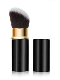 Brocha de maquillaje retráctil Kabuki, brocha...