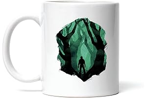 Spirits of the Wild: Dark Forest Ambiance Silhouette Mug