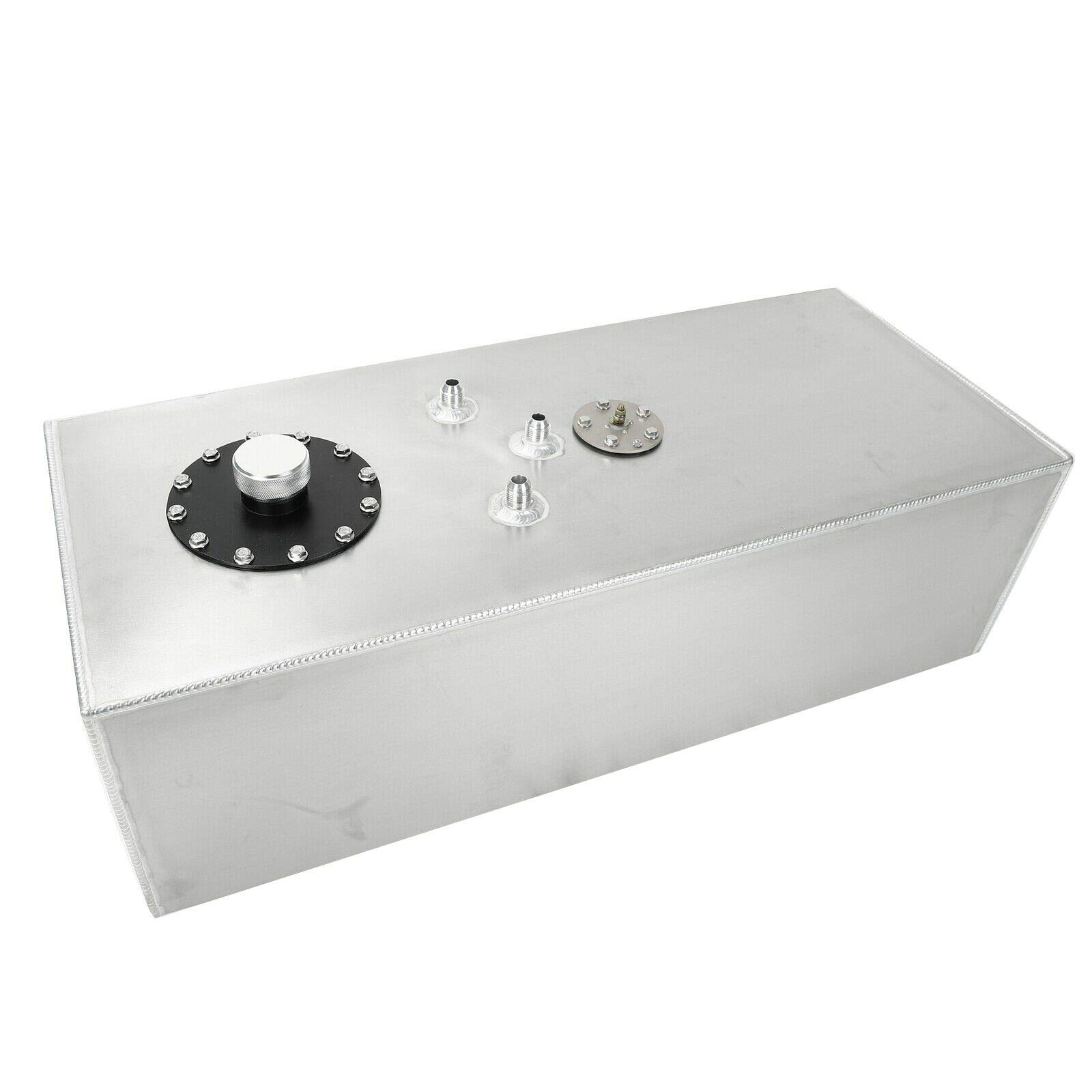 Photo 1 of SUPERFASTRACING 15 Gallon 57L Race Fuel Cell Gas Tank w/ Cap & Level Sender Polished Aluminum Silver Silver 15 Gallon