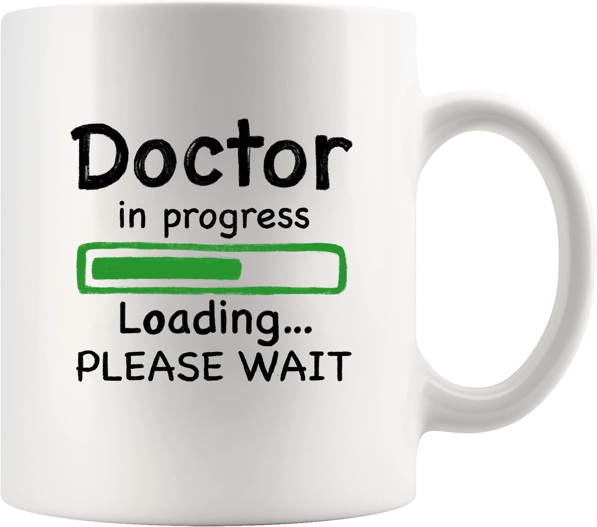 Panvola Doctor in Progress Loading Funny Future DR Graduation Gift To Medical Doctorate Student PhD Coffee Mug Ceramic Cup Novelty Drinkware 11 oz White
