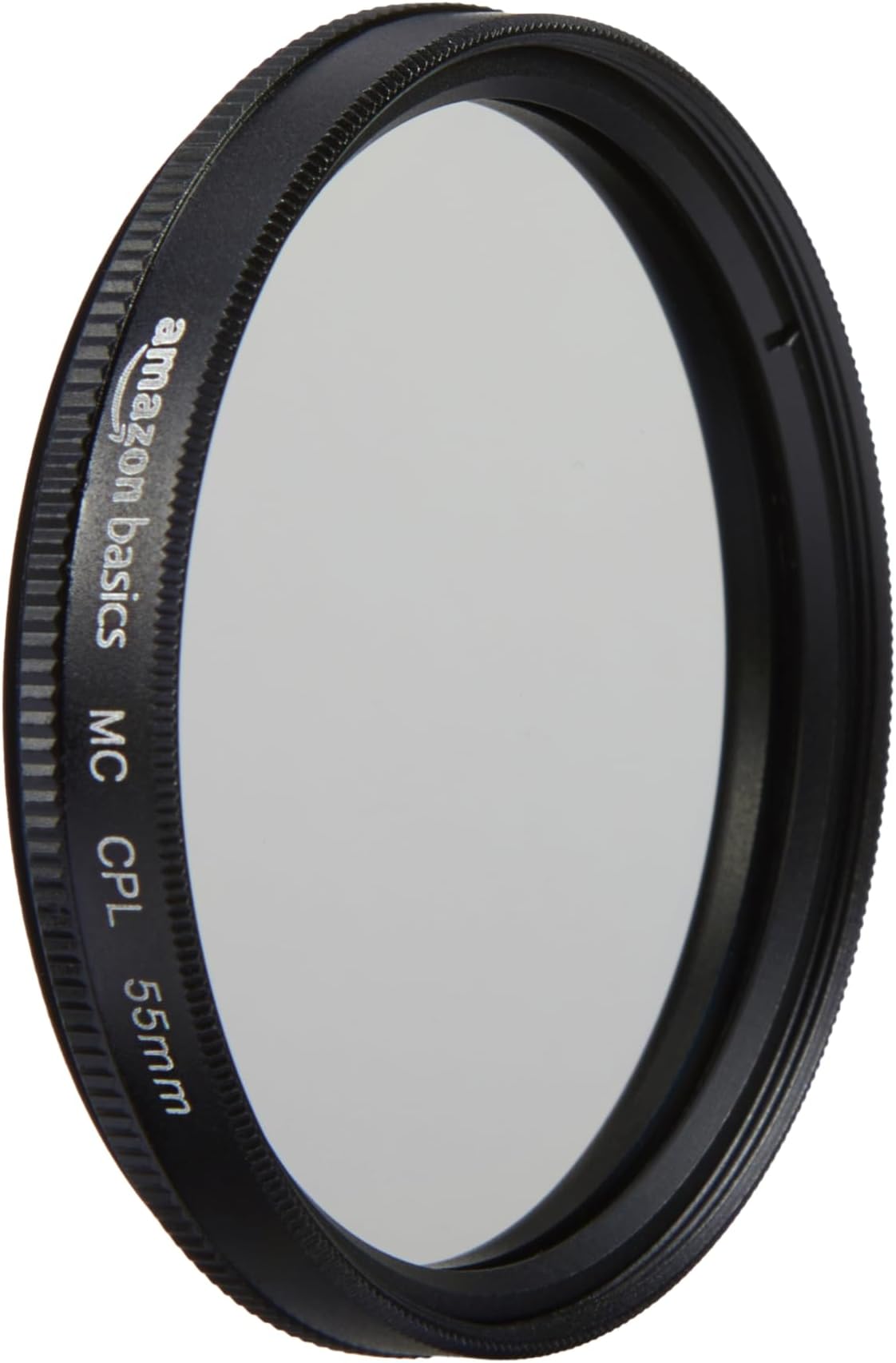 Amazon Basics Circular Polarizer Camera Lens Filter, Multi-Layer Coatings, 360° Rotatable Frame, Reduce Glare and Reflection, 55mm