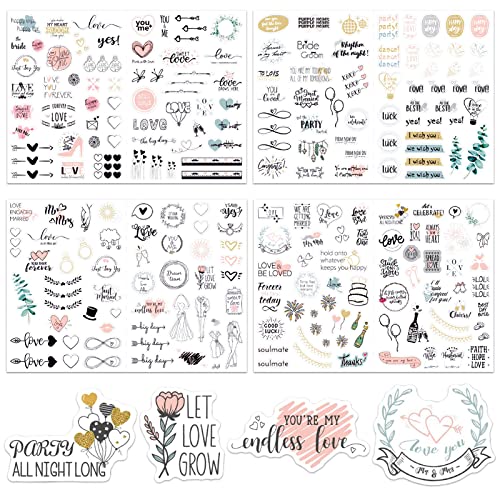 8 fogli Adesivi per libri degli ospiti di