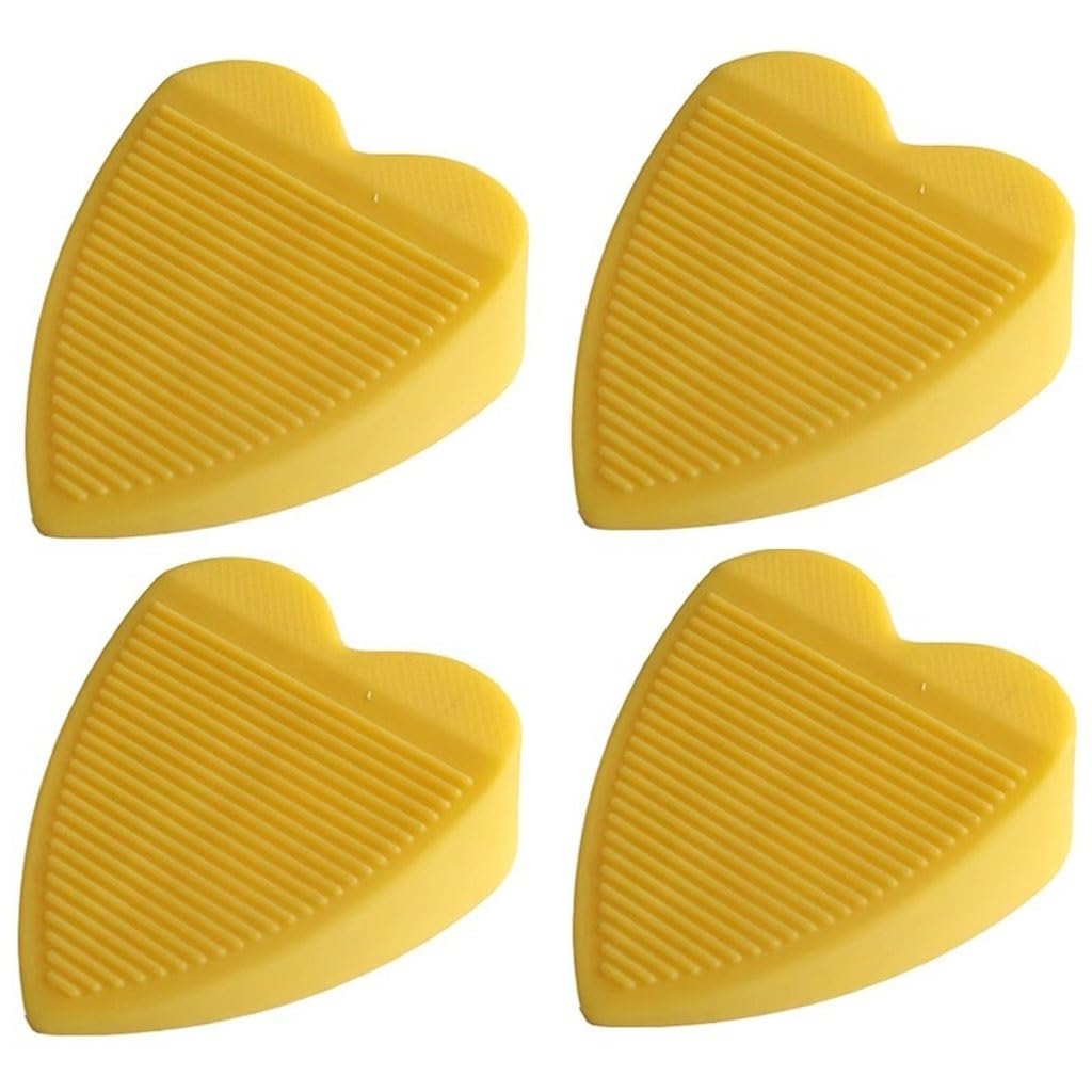 Fermaporta in gomma a forma di cuore, design antiscivolo e silenzioso, decorazione per pavimento