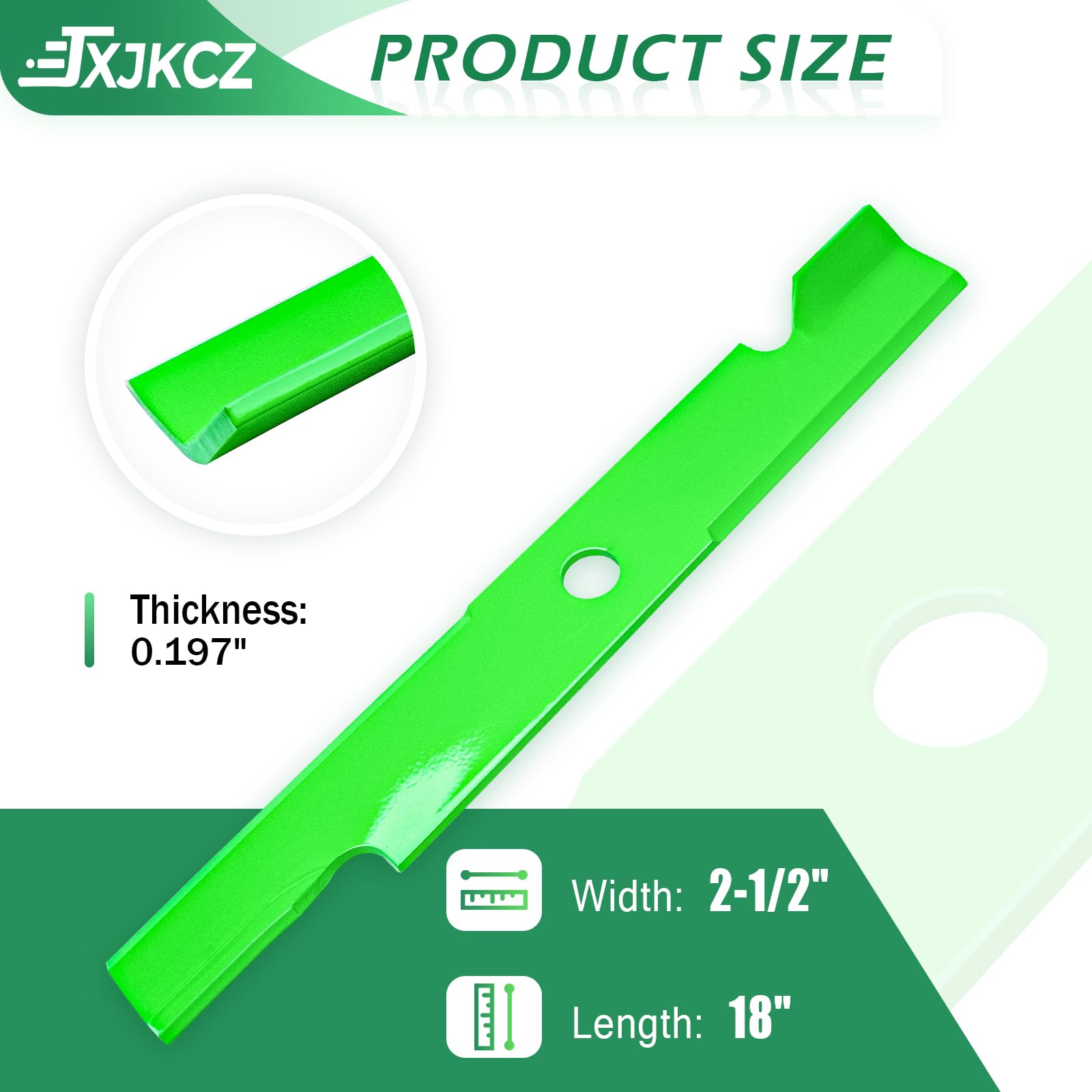 Cuchillas de cortacésped de cubierta de 52 pulgadas para cortacésped Ex Mark to ro Lazer Z Turf Tracer Pioneer sustituye al OEM 103-6402-S 109-6873 (elevación alta con muescas), paquete de 3