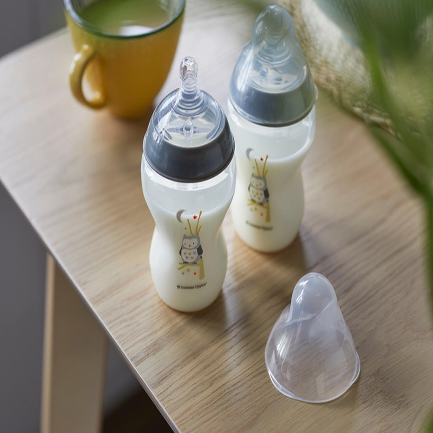 Tommee Tippee Babyfläschchen Set Closer to Nature Starter Set Fur Neugeborene, Ventil Anti-Kolik, BPA frei, blau