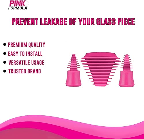 Miniatura 3 de Tapones de limpieza universales de silicona + tapas, perfectos para limpieza, almacenamiento, tapa preservadora hermética para botellas, color rosa,