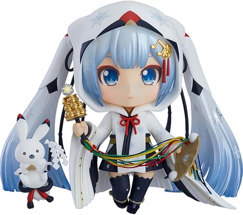 Good Smile Snow Miku (versión de la sacerdotisa de la grulla), figura de acción de Nendoroid
