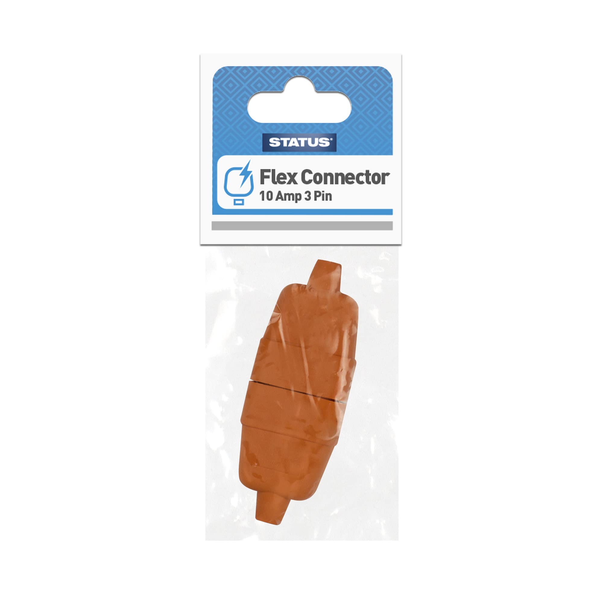 10 AMP 3 Pin Connector Orange For Lawnmower, Hedge Trimmer Flex connector 81438