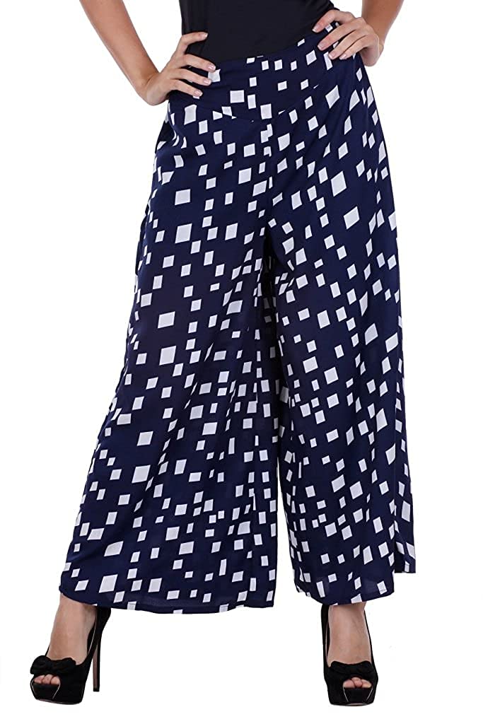 Blue Box Printed Stylish Fancy Palazzo for Women-picture-56