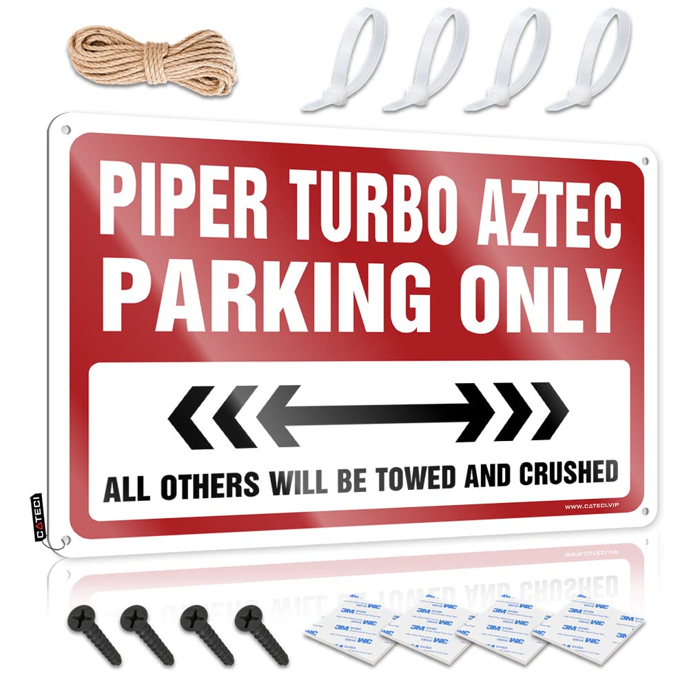 Girly Sign Rustic Collection | Piper Turbo Aztec Parking Only Funny Metal Wall Decor For Patio Bar Home(30X40CM)