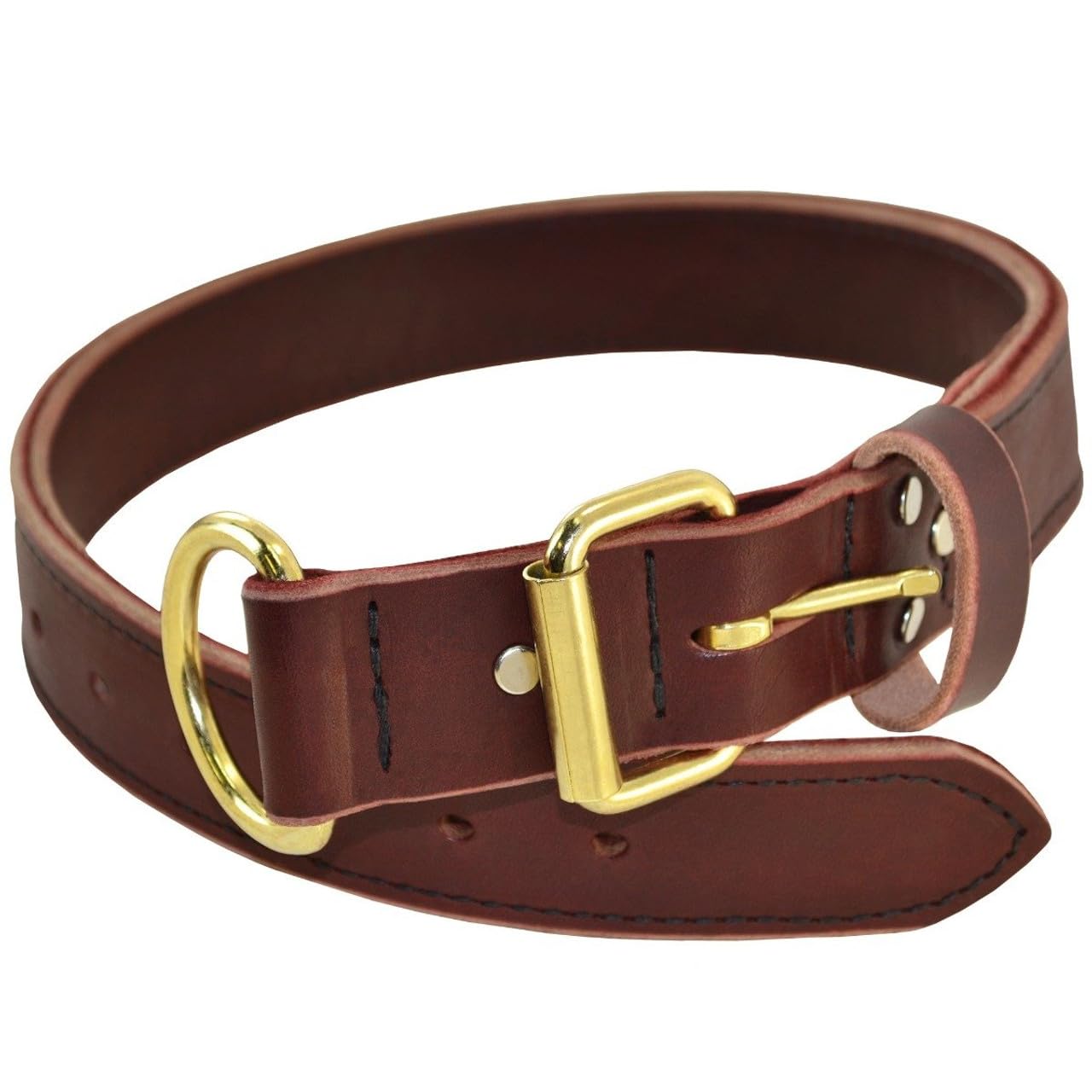 Ray Allen Mfg Signature K9 Heavy Leather Agitation Collar